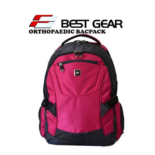 Picture of BEST GEAR GREY PINK ORHOPEDIC BACKPACK